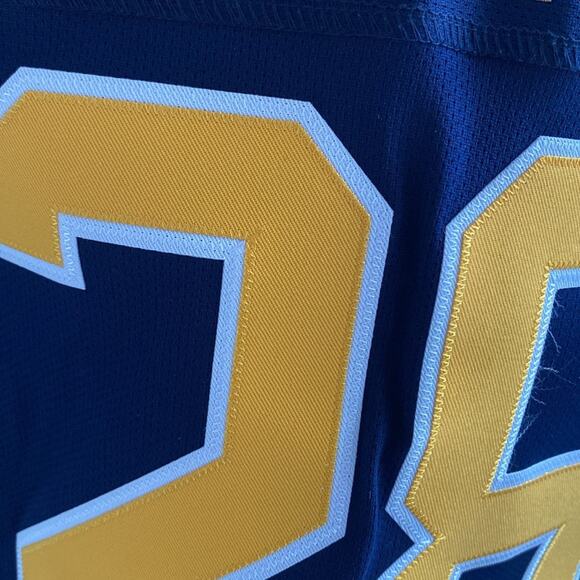 NHL BUFFALO SABERS Hockey Jersey Womens Sz Small Number 28 Zemgus Girgensons - Picture 12 of 14